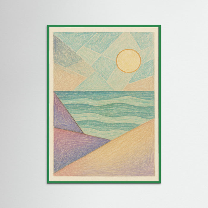 Green Wood Abstract Contours