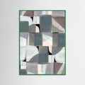 Green Wood Abstract Desaturate No3 Poster