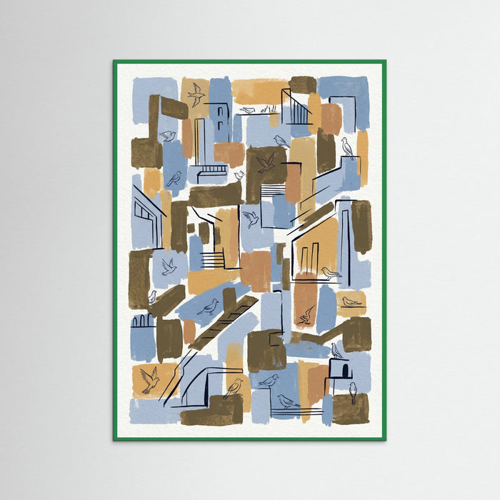 Green Wood Abstract Encounters