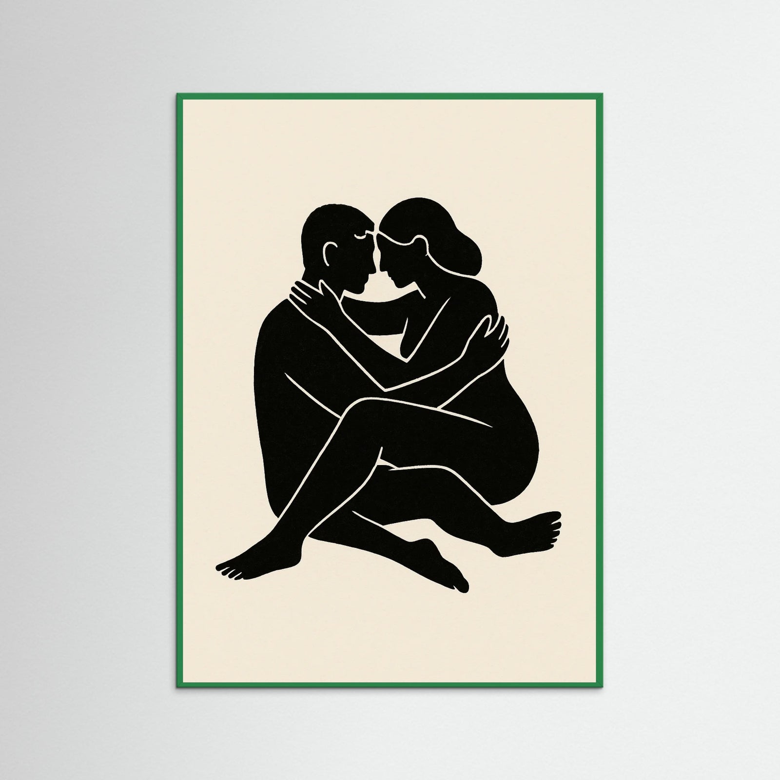 Green Wood Abstract Figure