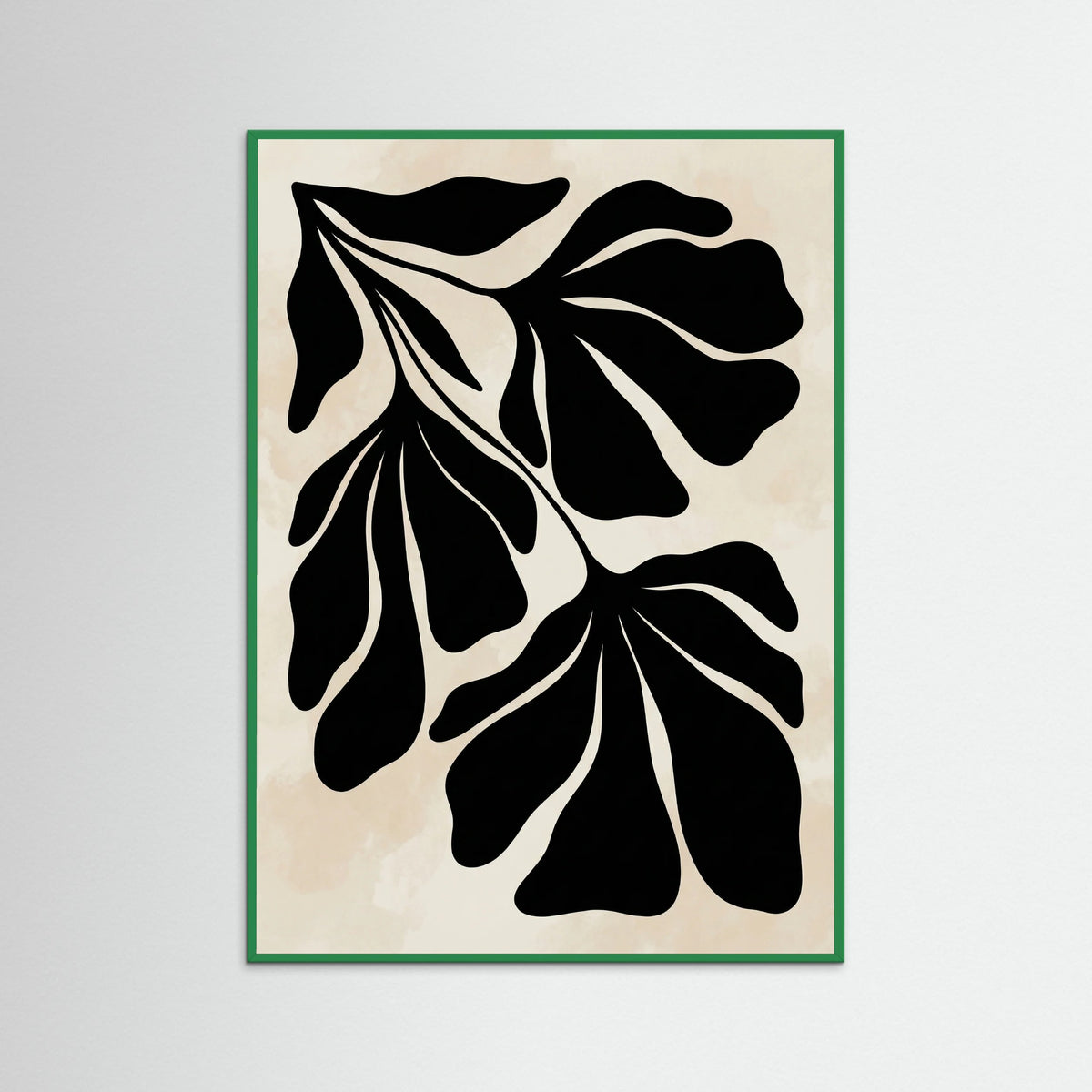 Green Wood Abstract Flora