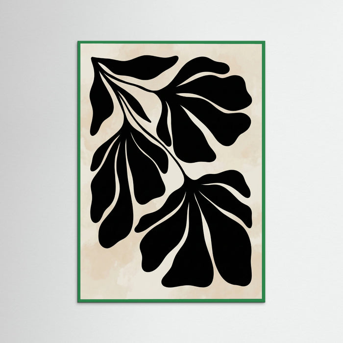 Green Wood Abstract Flora