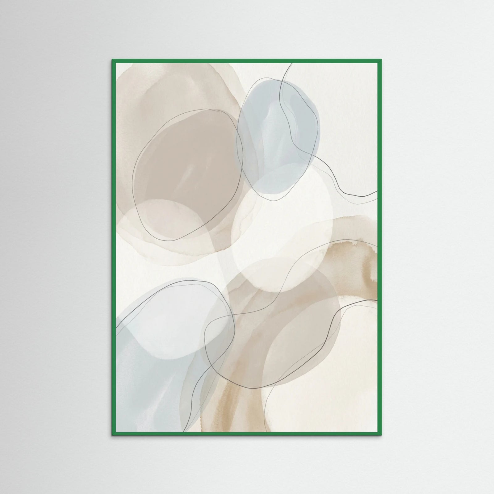 Green Wood Abstract Flow