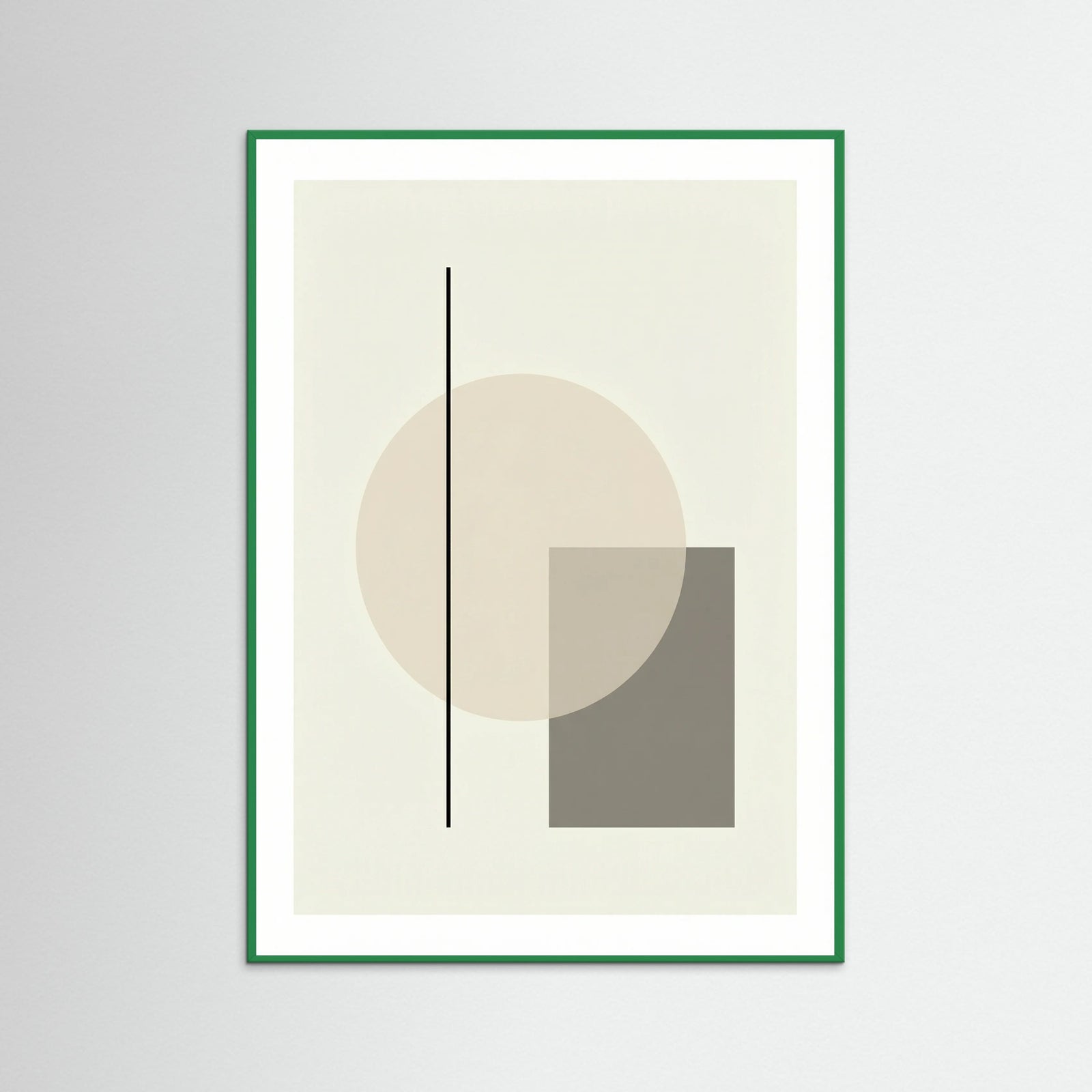 Green Wood Abstract Forms