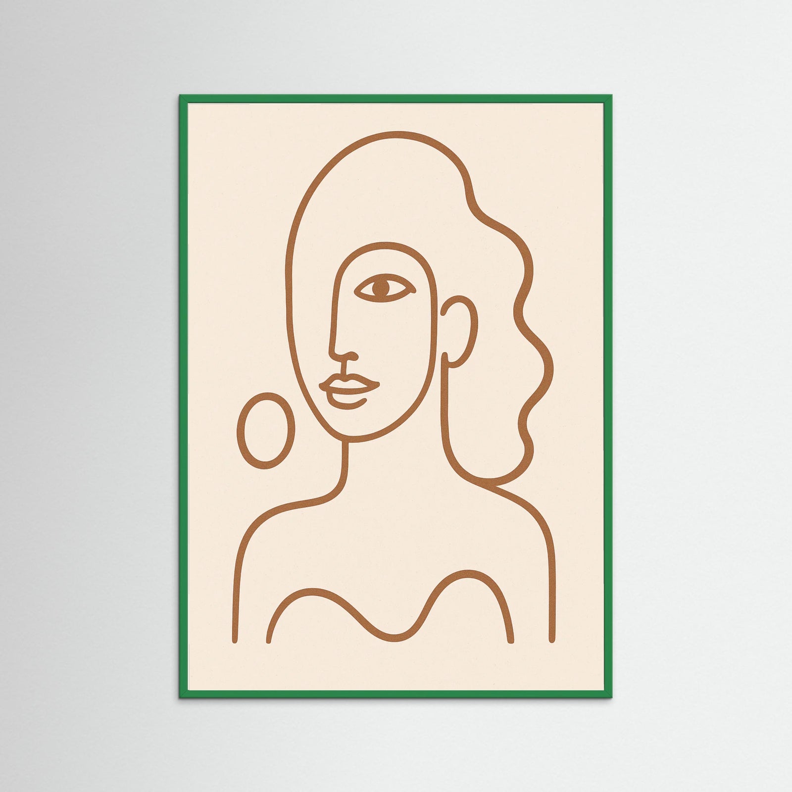 Green Wood Abstract Gaze