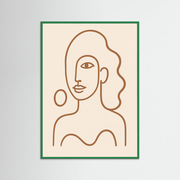 Green Wood Abstract Gaze