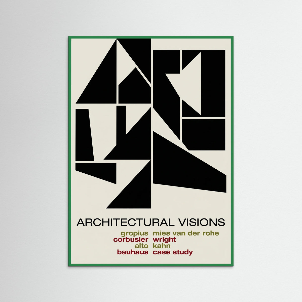 Green Wood Abstract Graphic Exhibition