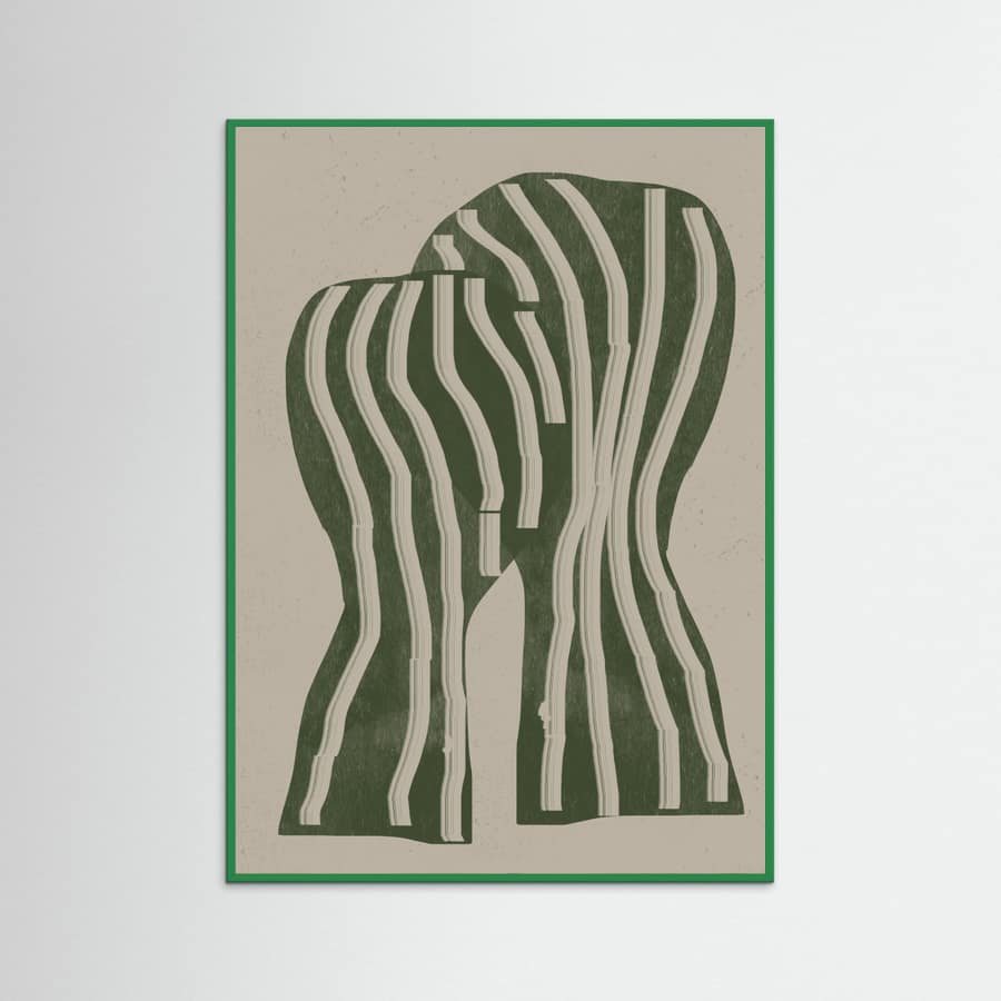 Abstract Kiss Poster – plakat og kunsttryk