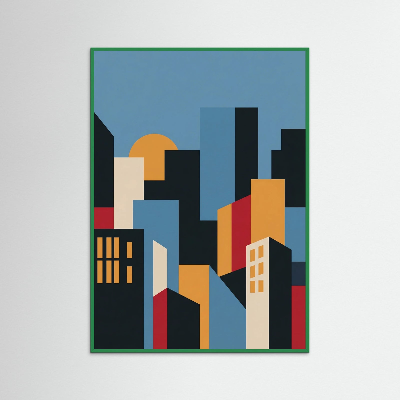 Green Wood Abstract Profile