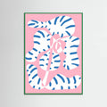 Plakat Abstract Shapes Flower Tiger print – plakat i druk artystyczny