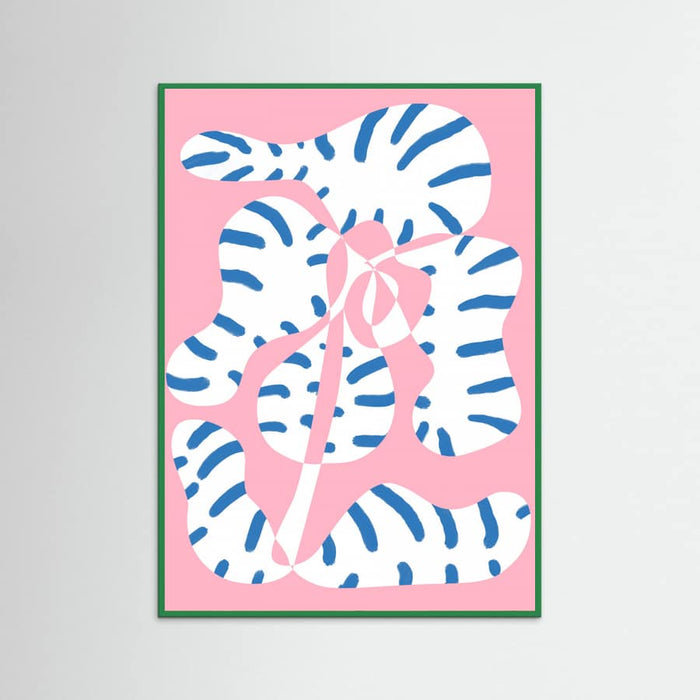 Plakat Abstract Shapes Flower Tiger print – plakat i druk artystyczny