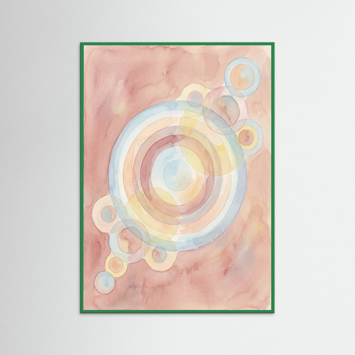 Green Wood Abstract Spheres