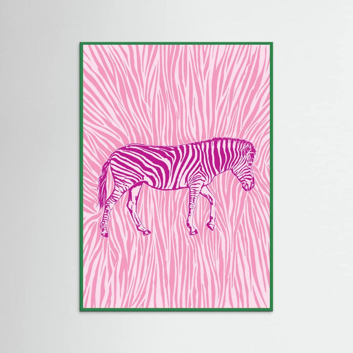 Poster African Zebra striking camouflage – poster e stampa artistica