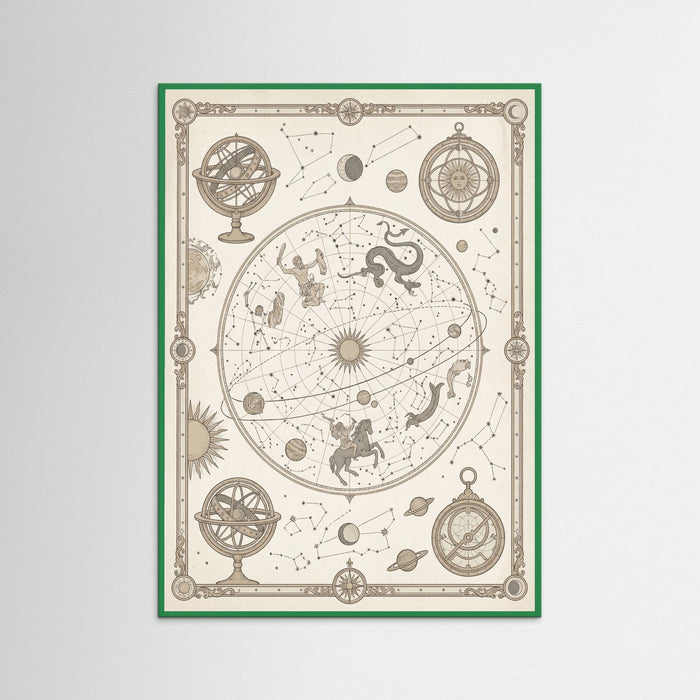 Green Wood Aged World Atlas