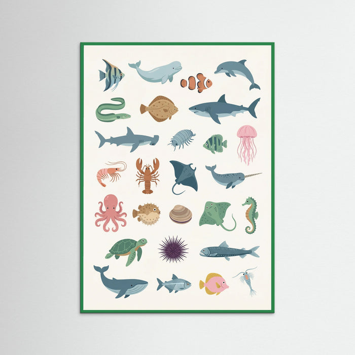 Green Wood Animal Alphabet Wonders