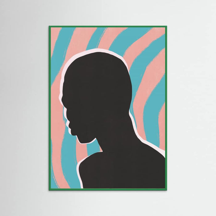 Anonymous Portrait In Neon Lights -juliste – juliste ja taidepainatus