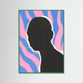 Poster Anonymous Portrait In Stripes – poster e stampa artistica