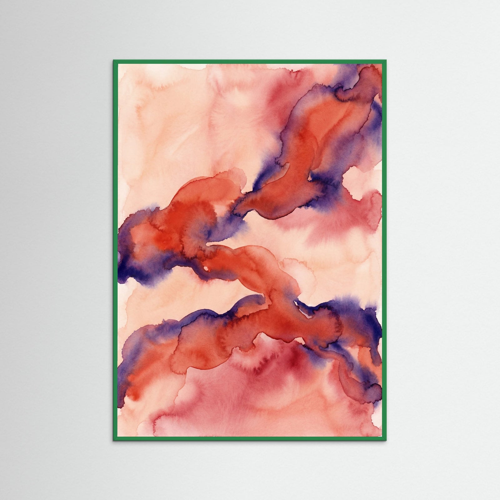 Green Wood Aqua Bloom