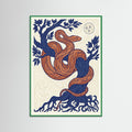 Green Wood Art Nouveau Whimsy