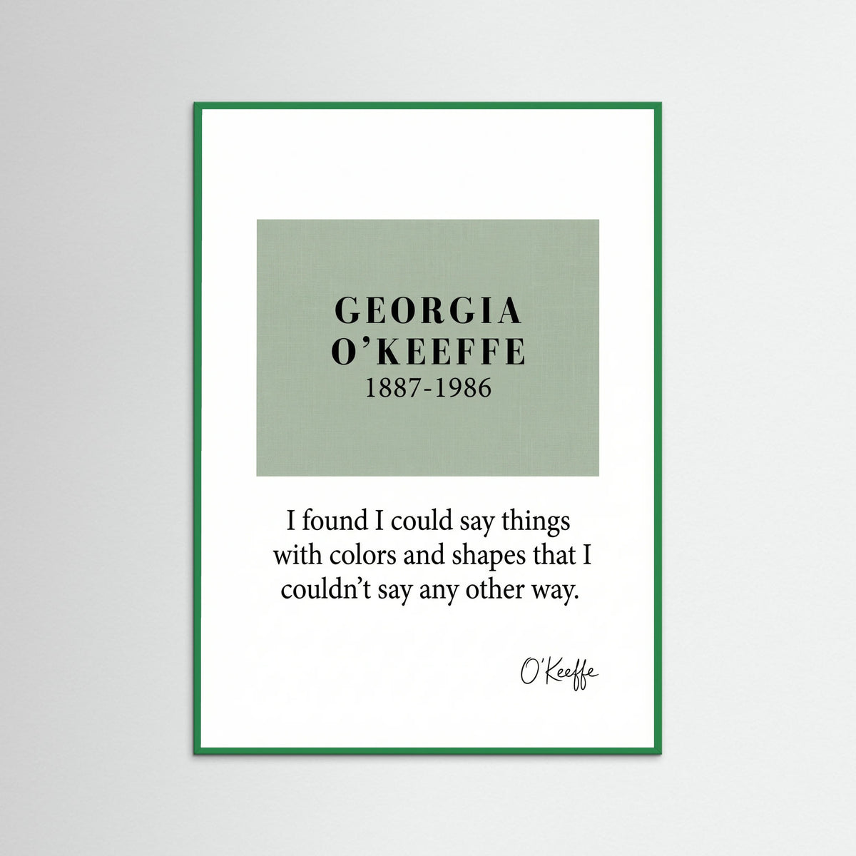 Green Wood Artistic Insight