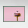 Poster Atomic Pink Starburst Vintage Sign – poster e stampa artistica
