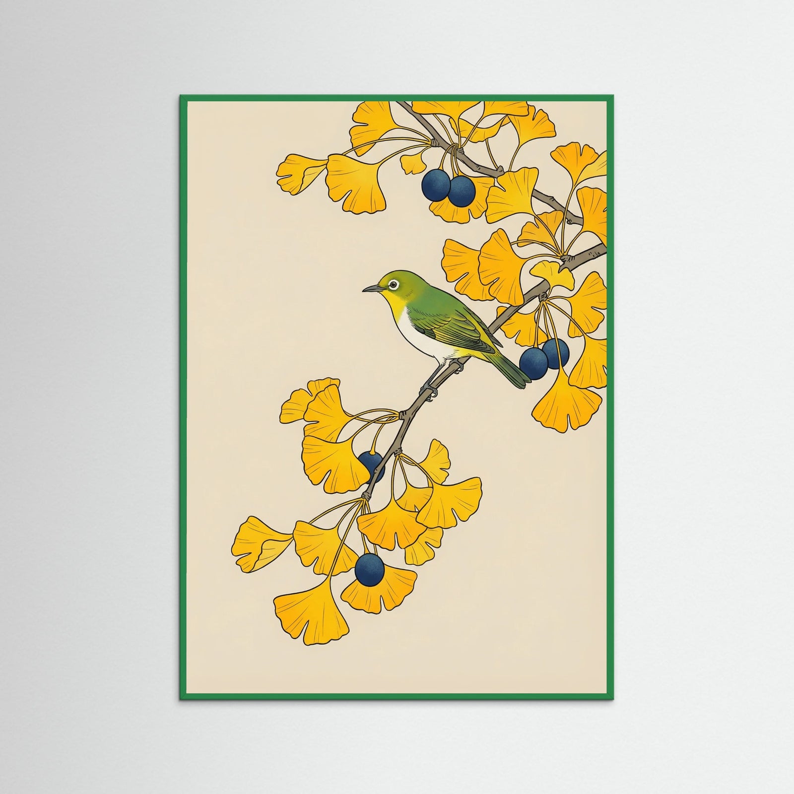 Green Wood Autumn Vine Tit