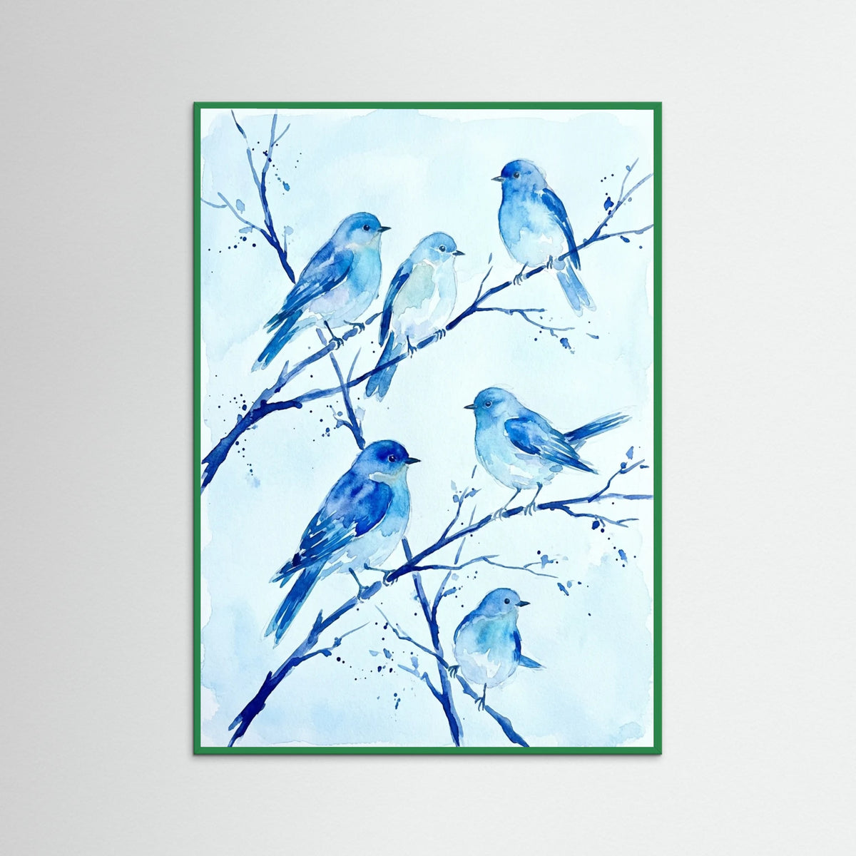 Green Wood Azure Bloom