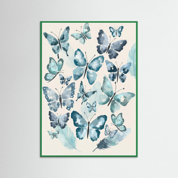 Green Wood Azure Butterflies