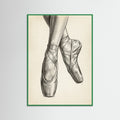 Green Wood Ballet Dancer Study