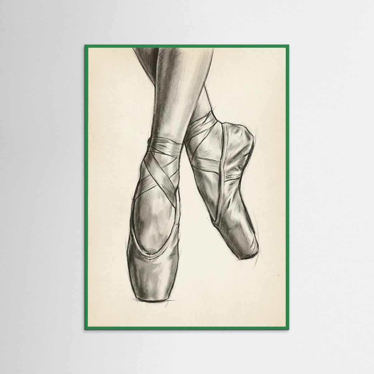 Green Wood Ballet Dancer Study