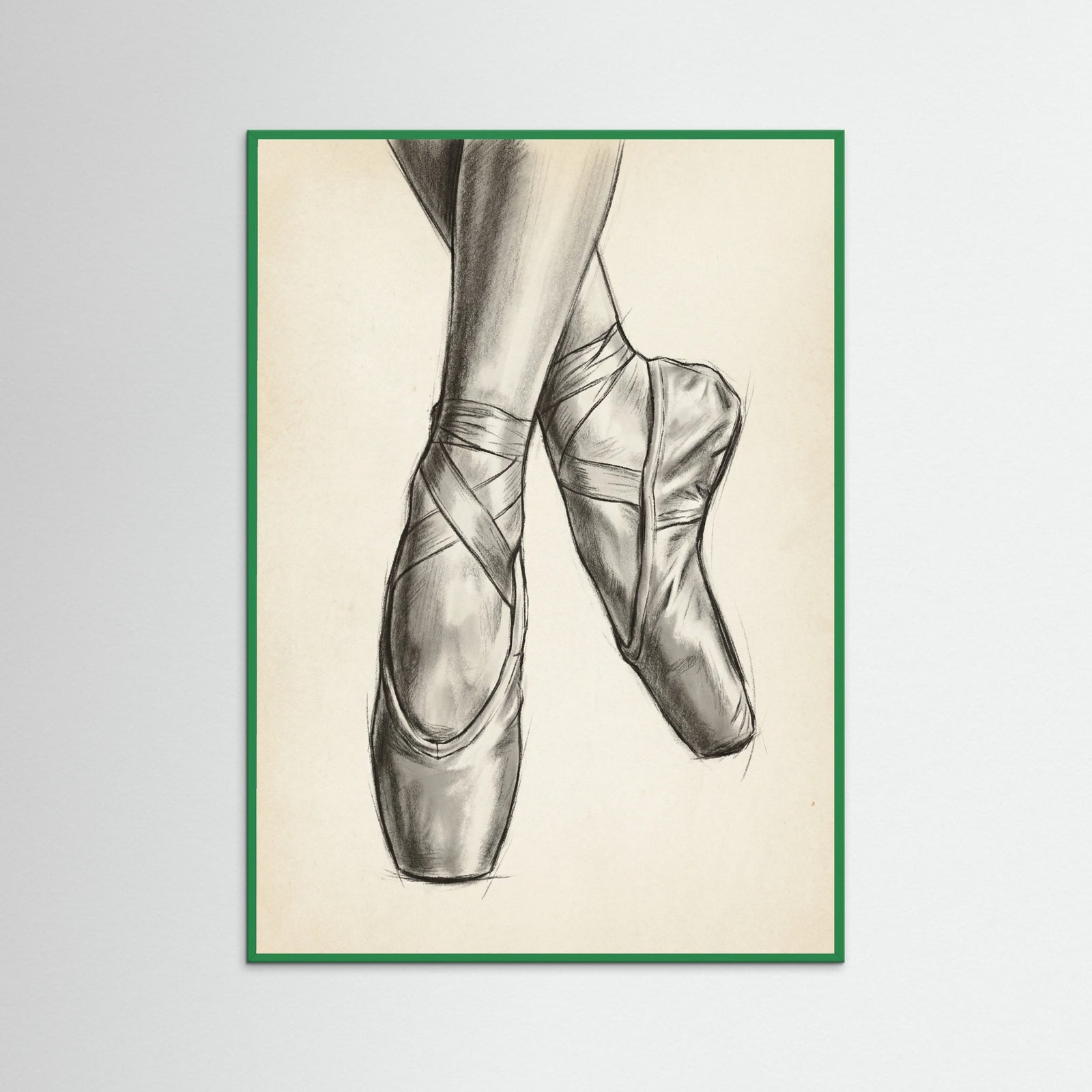 Green Wood Ballet Dancer Study