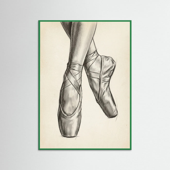 Green Wood Ballet Dancer Study