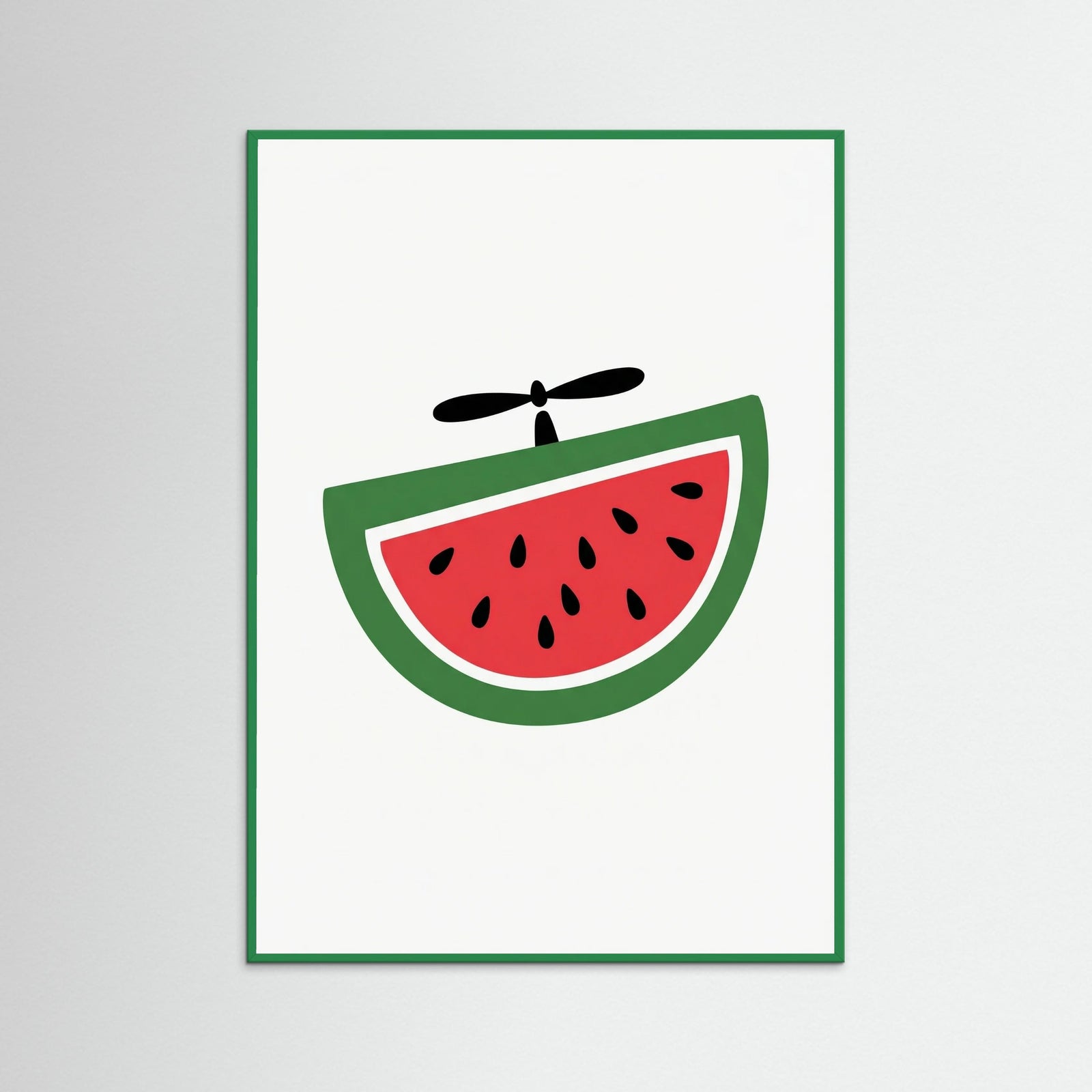 Green Wood Banana Skateboard