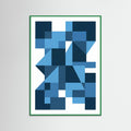 Green Wood Bauhaus Blue Depths