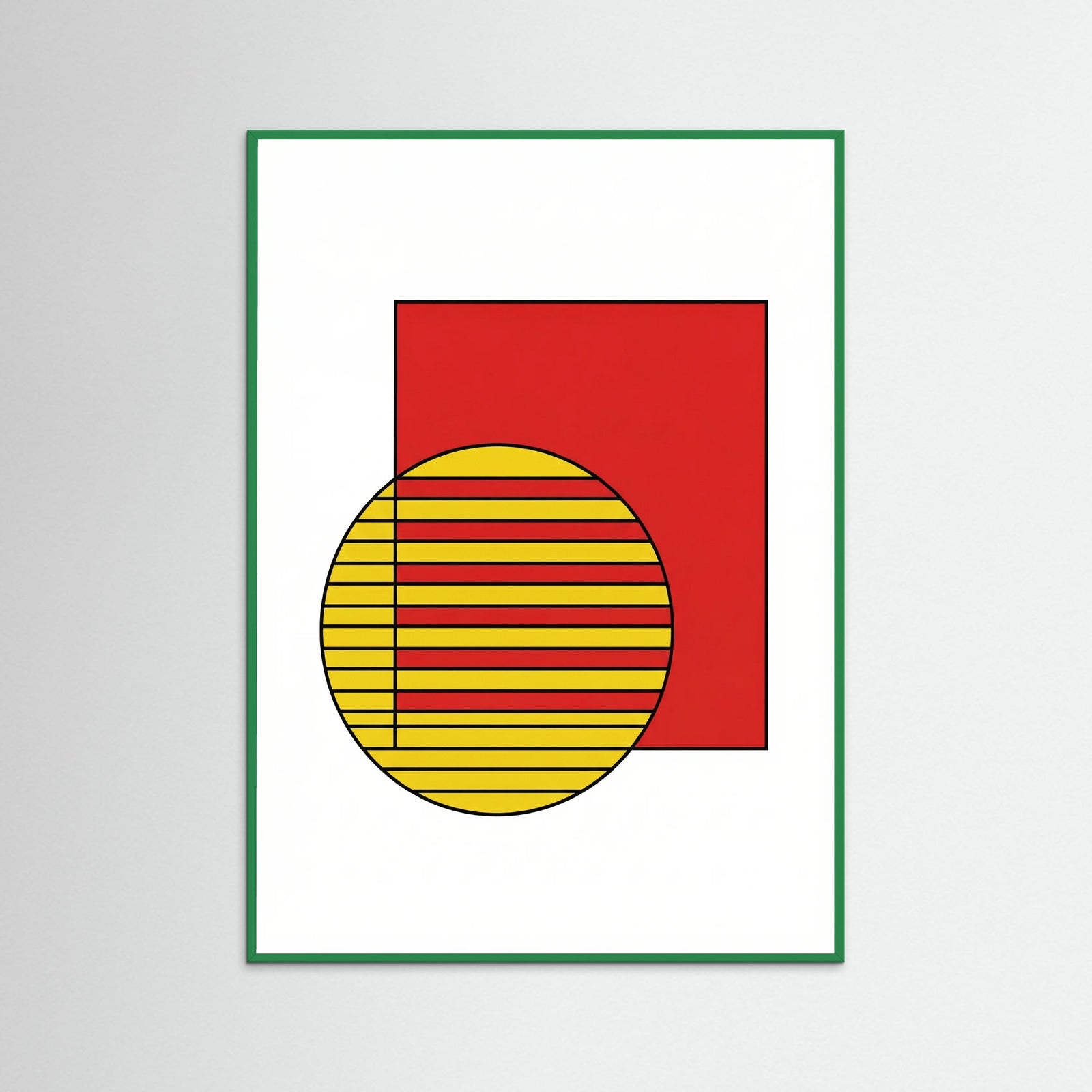 Green Wood Bauhaus Blue Forms