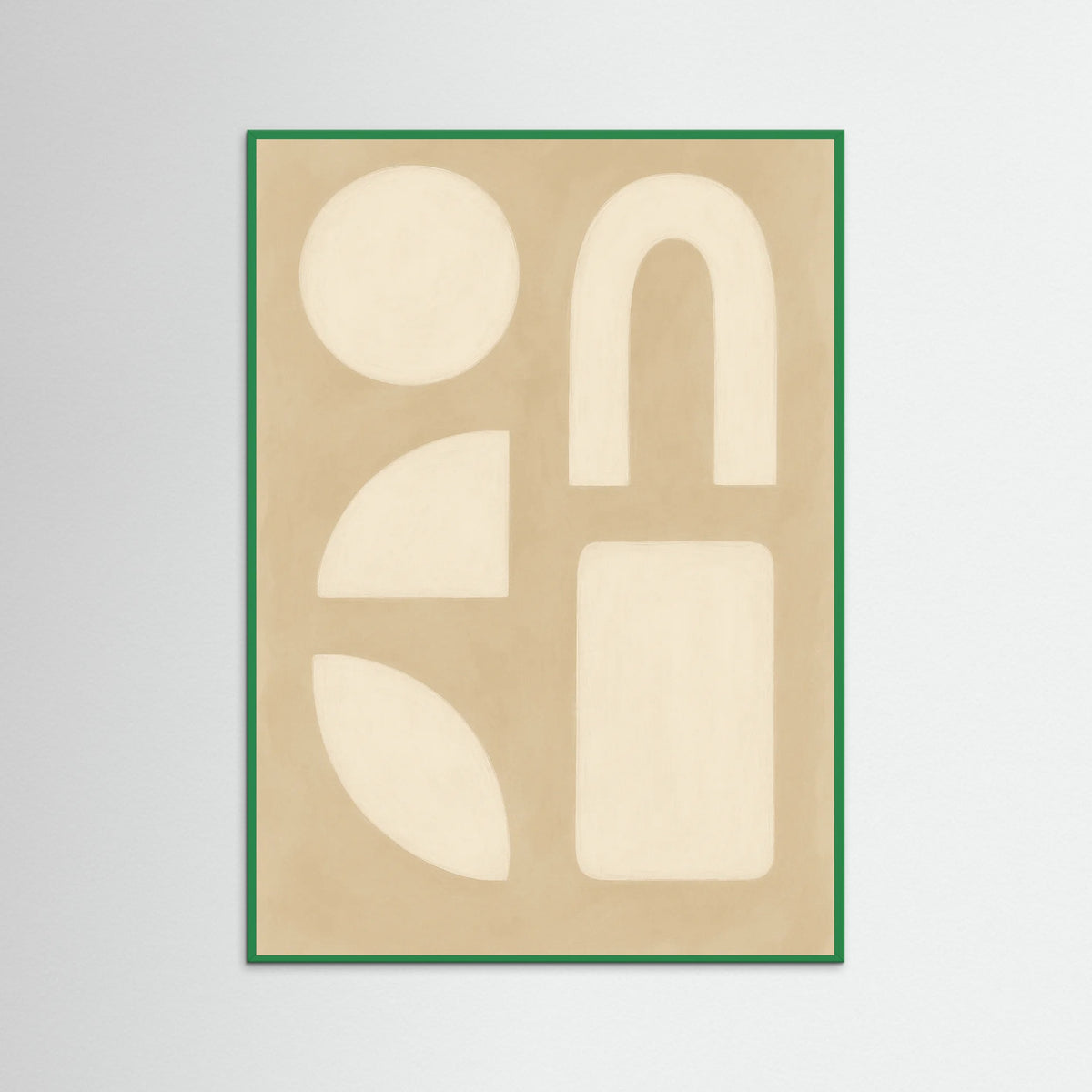 Green Wood Beige Swirls