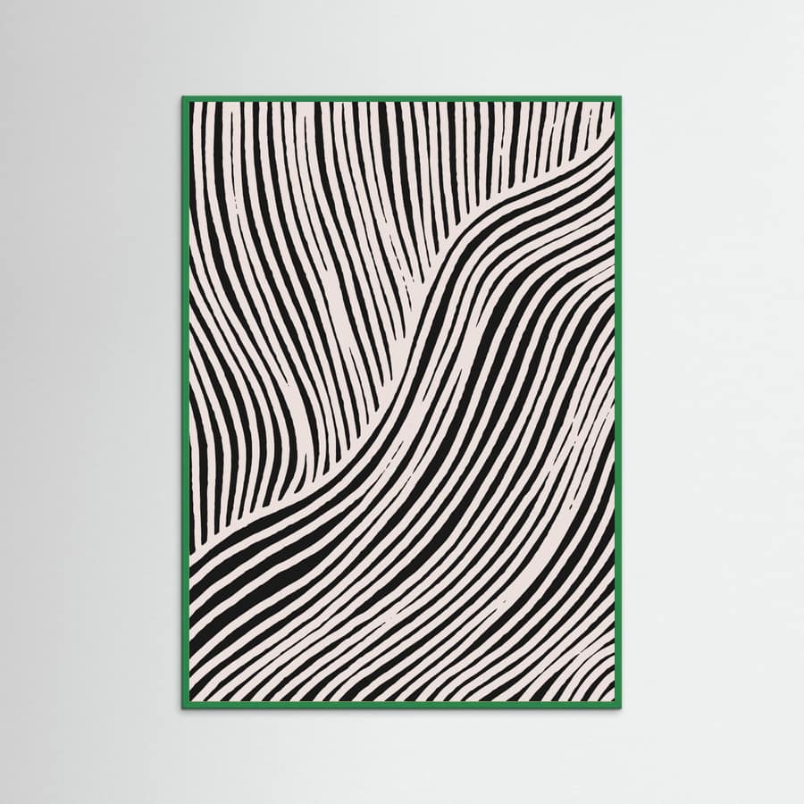 Beige Wave Pattern Poster – poster and art print