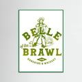 Green Wood Belle Of The Brawl Cowgirl Wall Art Poster