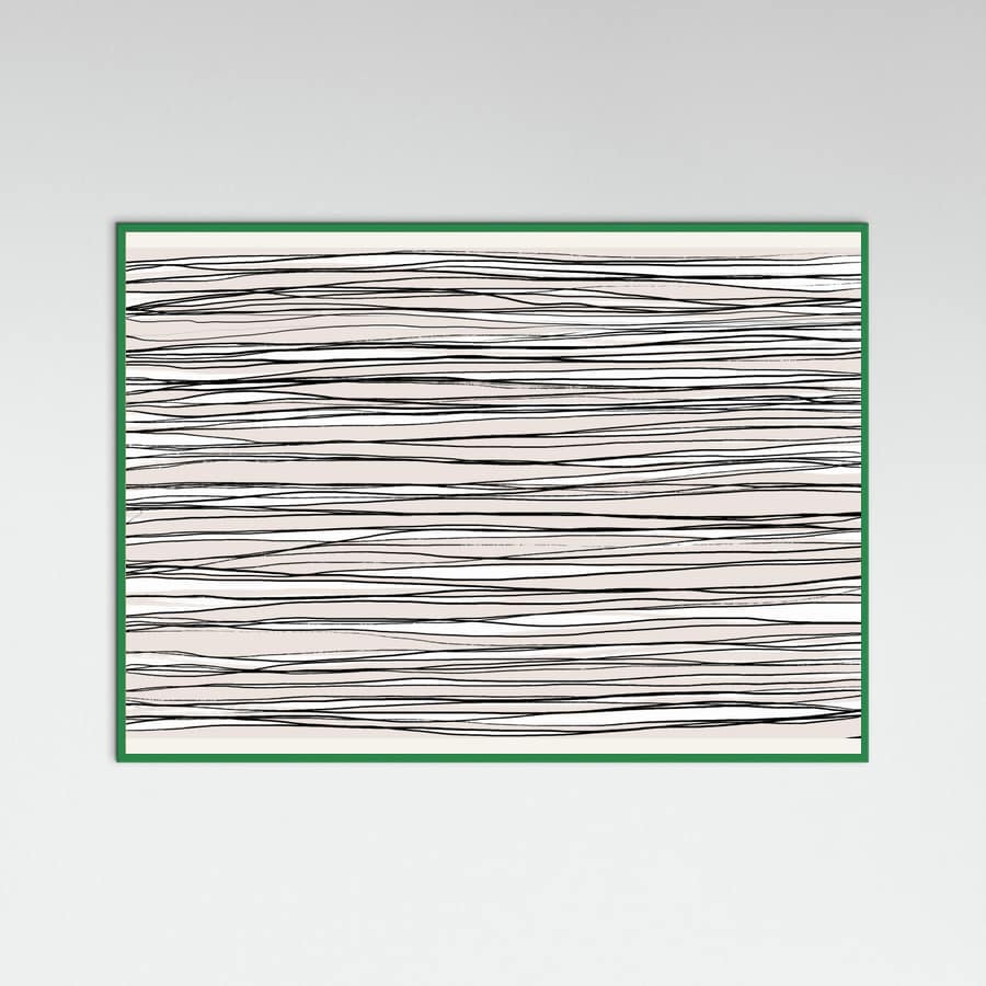 Black on Beige Lines Poster – poster and art print