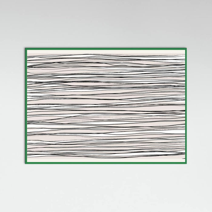 Black on Beige Lines Poster – poster and art print