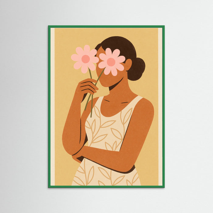 Green Wood Blossom Embrace
