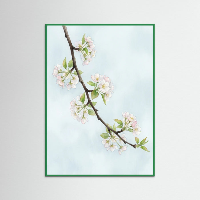 Green Wood Blossoms Serenity