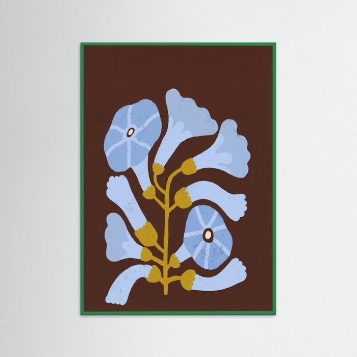Green Wood Blue Botanical Bloom