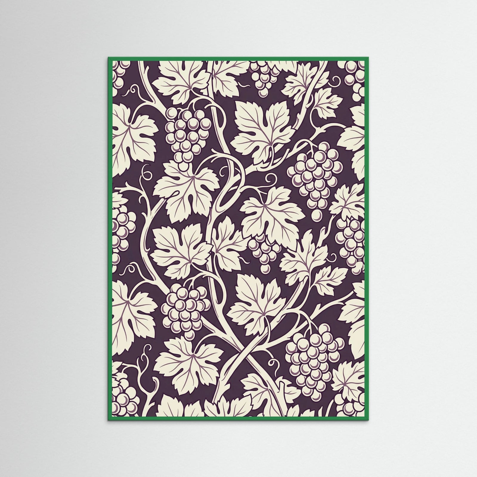 Green Wood Blue Botanical Swirl