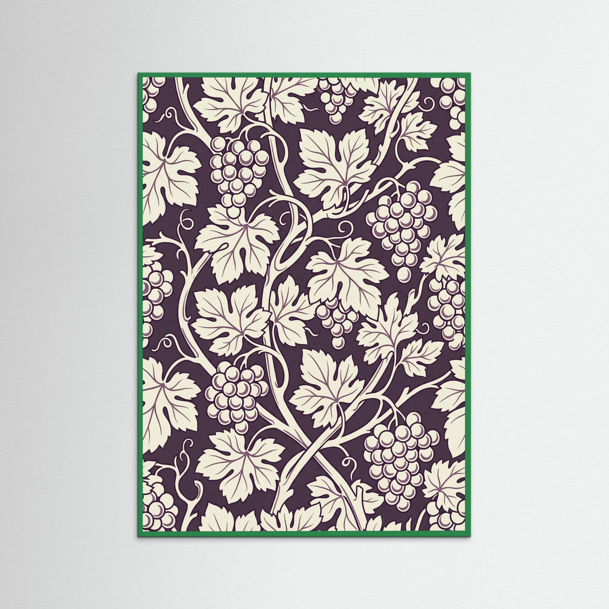 Green Wood Blue Botanical Swirl