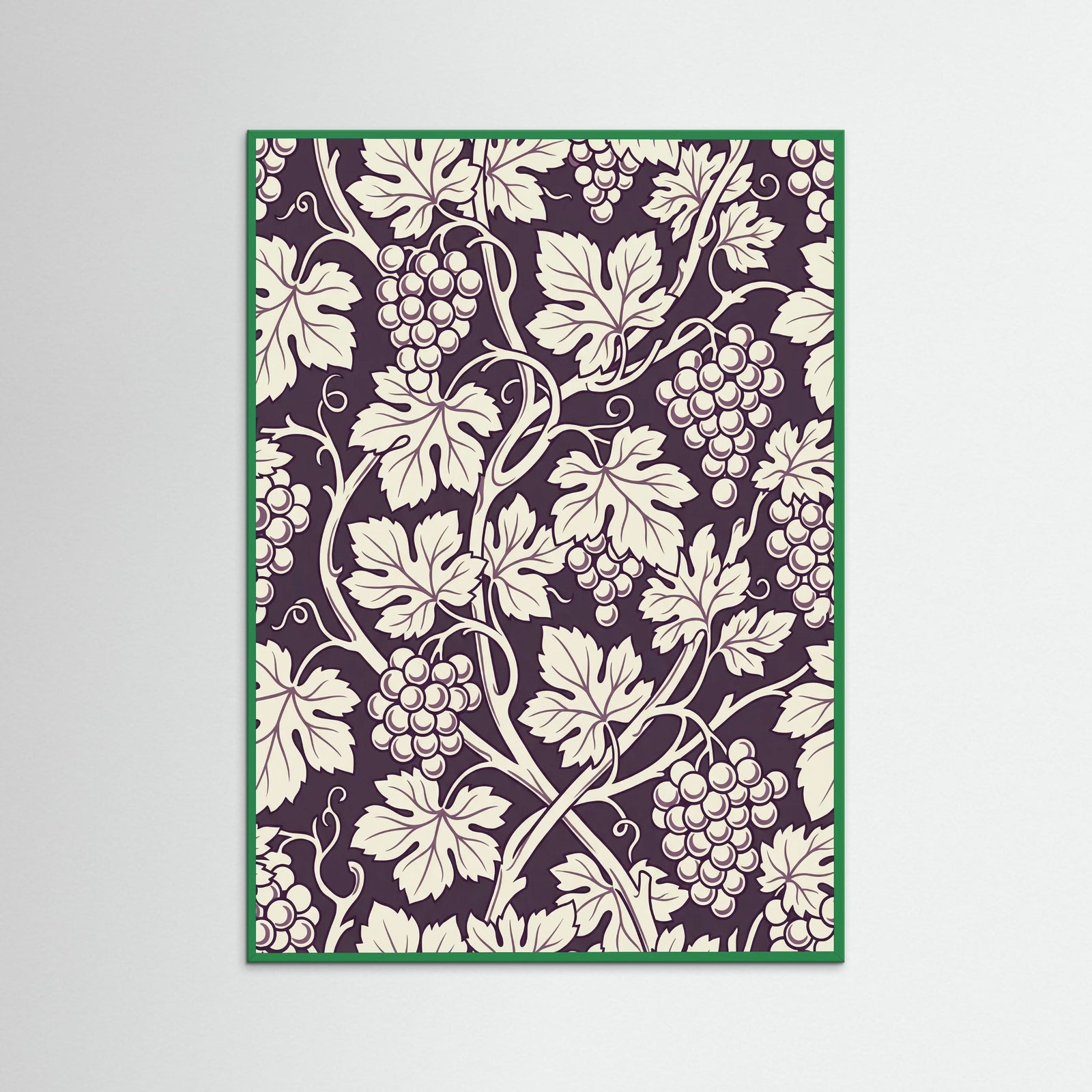 Green Wood Blue Botanical Swirl