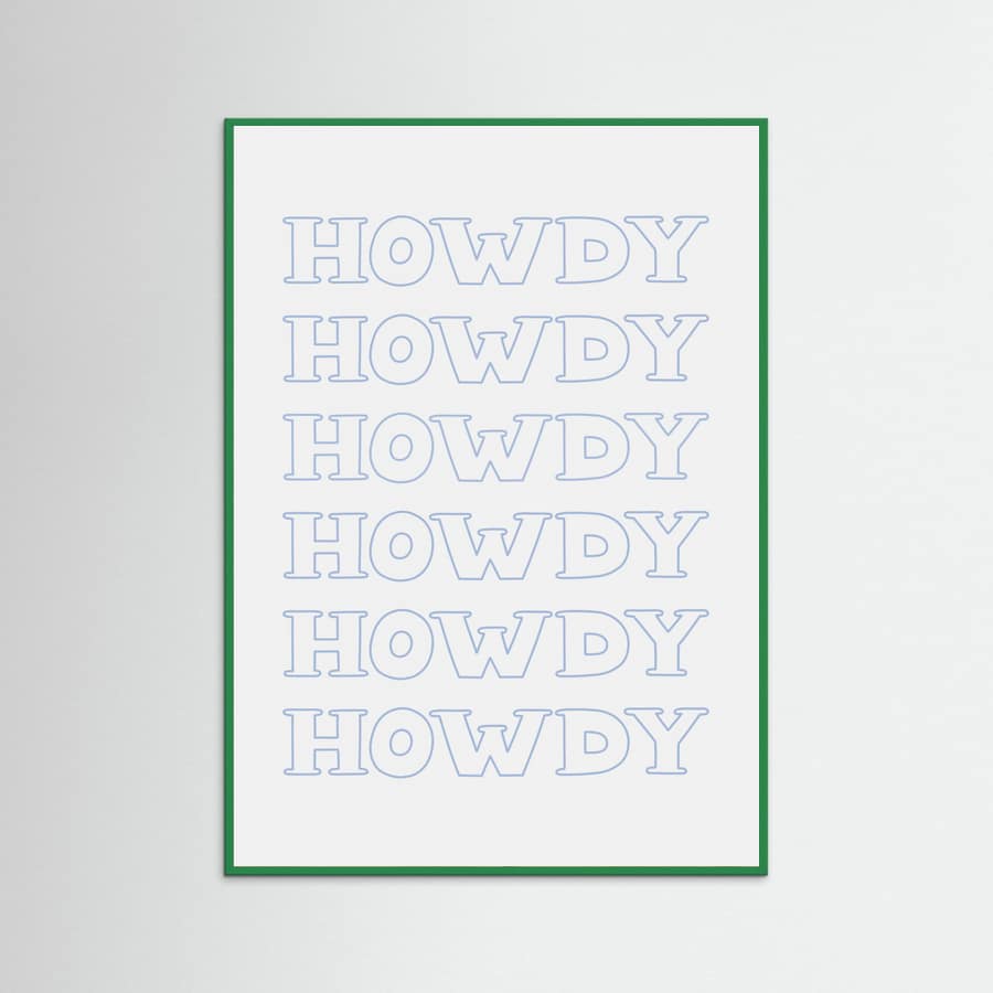 Plakat Blue Howdy – plakat i druk artystyczny
