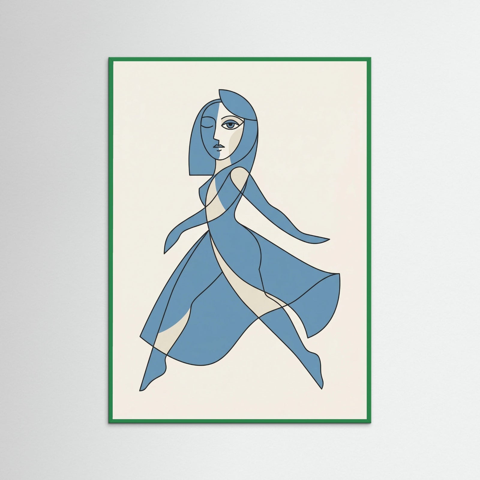 Green Wood Blue Profile Study