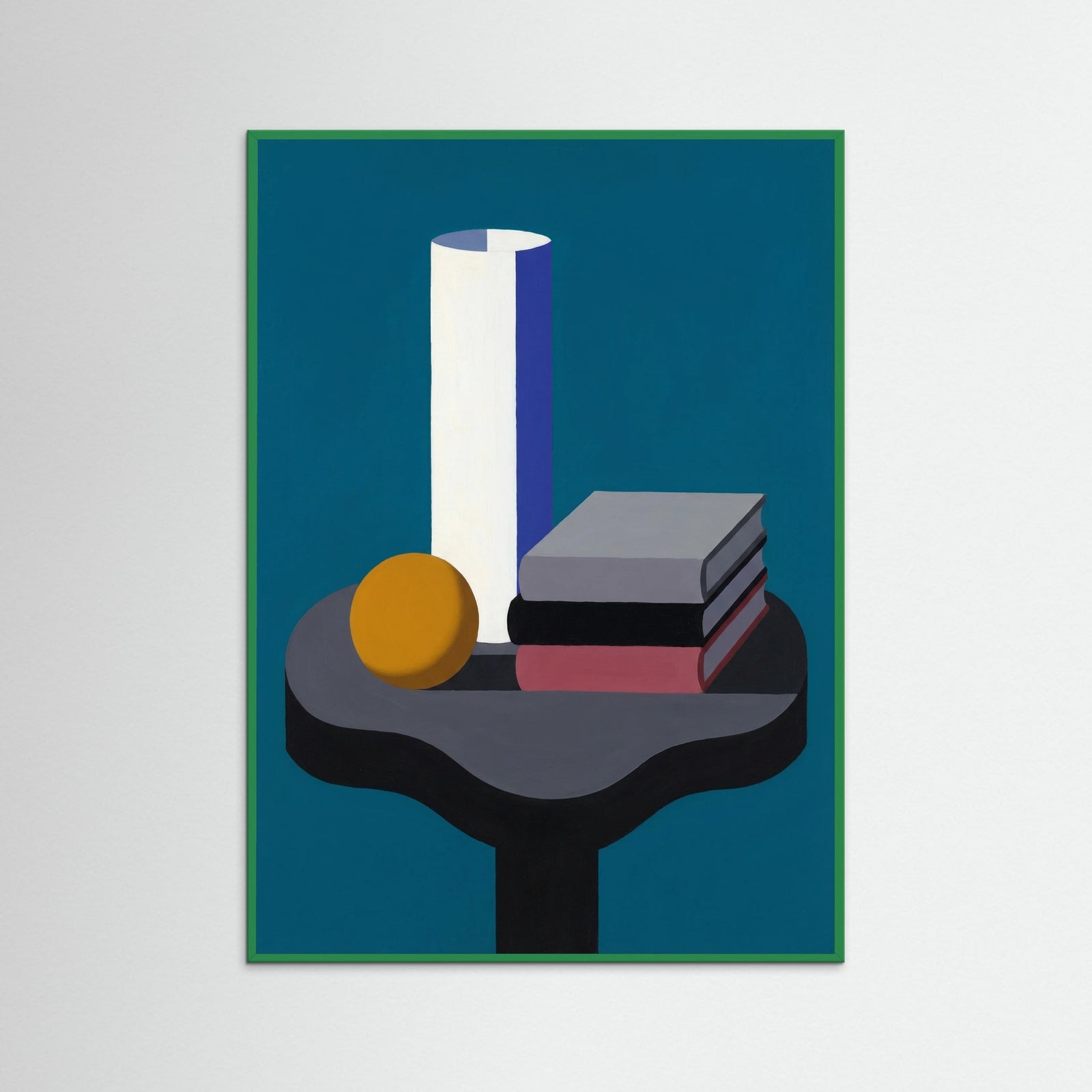 Green Wood Blue Still Life