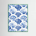 Blueshellpattern Poster – Poster und Kunstdruck